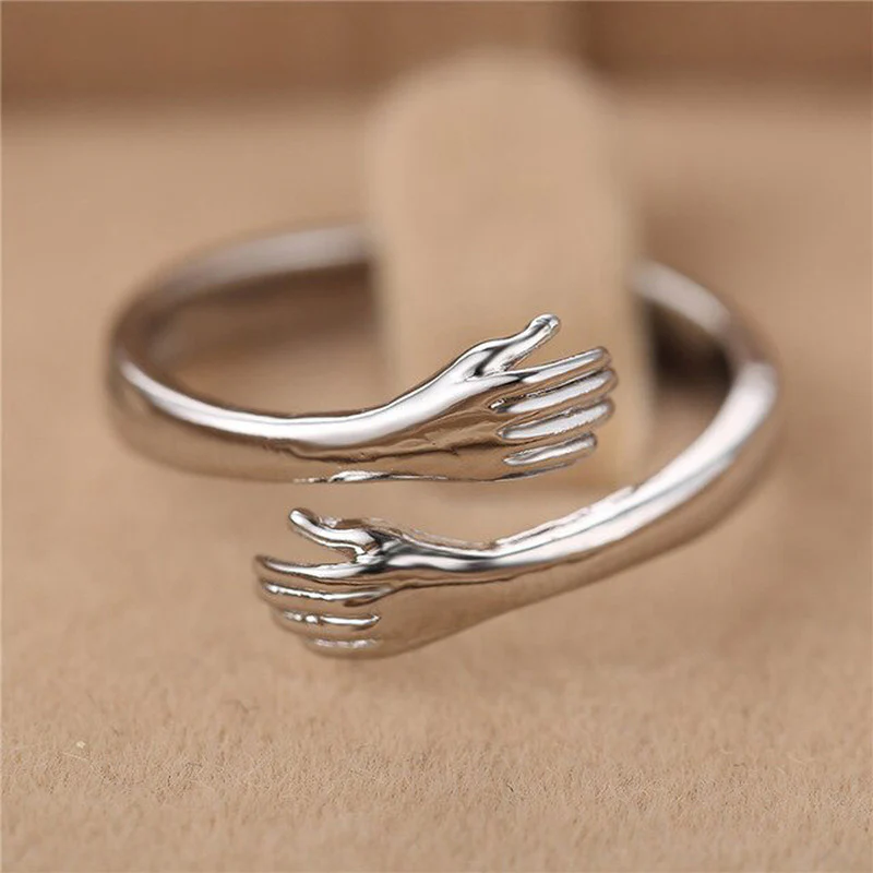 Amazing Heart Design Silver Plated Adjustable Ring For Women